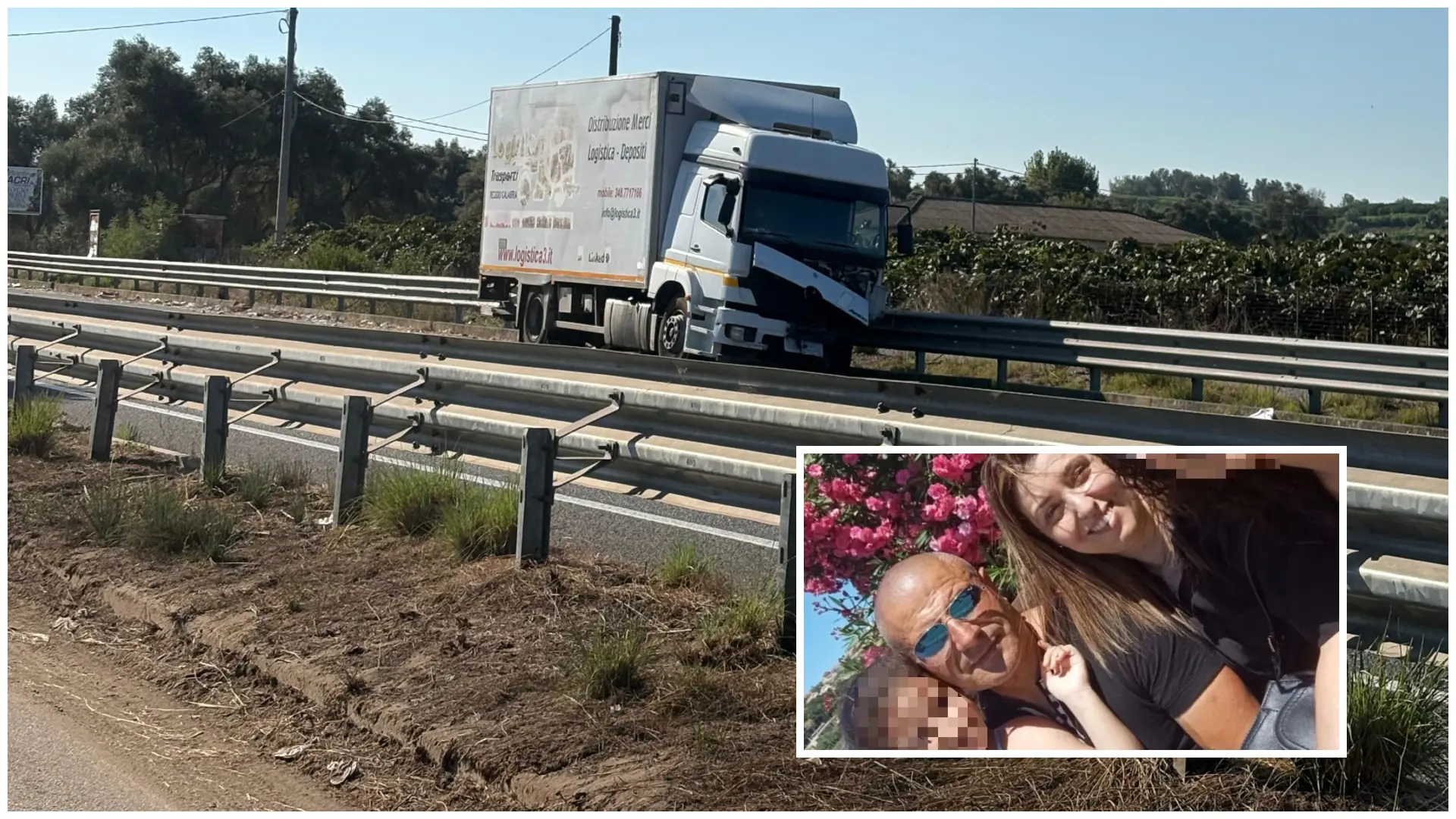 Incidente a Rosarno, impatto fatale tra un'auto e un camion: tre morti e un ferito\n