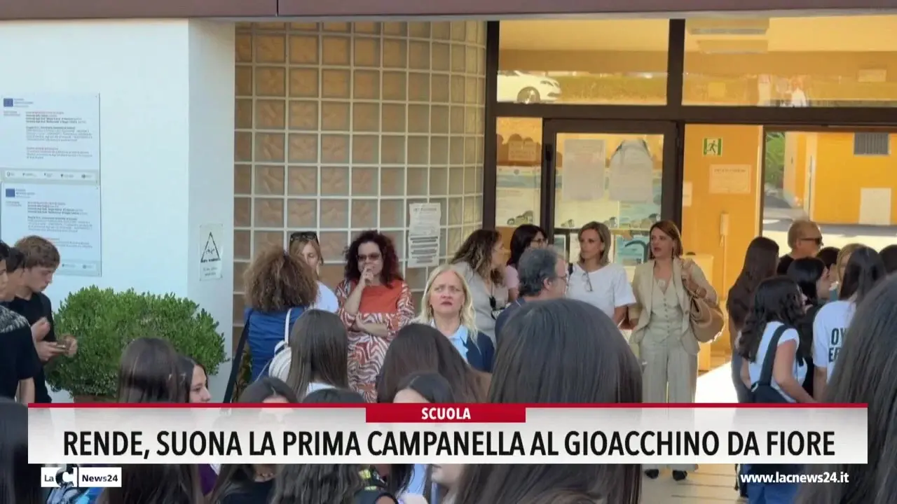 Rende, suona la prima campanella al Gioacchino da Fiore