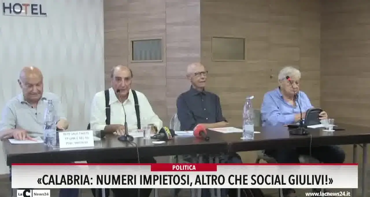 «Calabria: numeri impietosi, altro che social giulivi!»