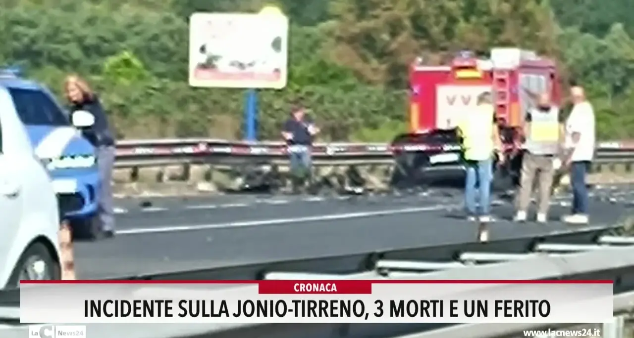 Incidente sulla Jonio-Tirreno, 3 morti e un ferito