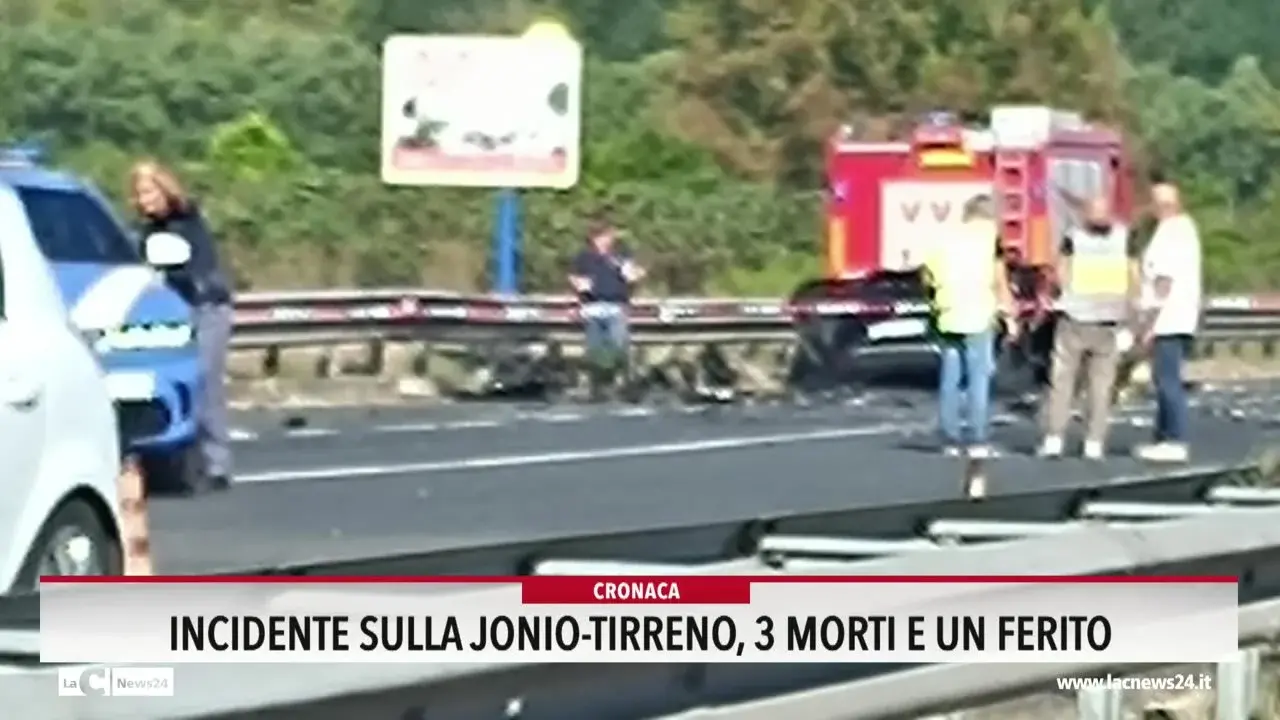Incidente sulla Jonio-Tirreno, 3 morti e un ferito