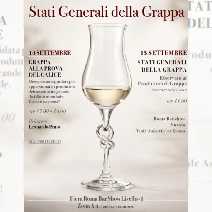 Al Roma Bar Show gli Stati generali della Grappa\n