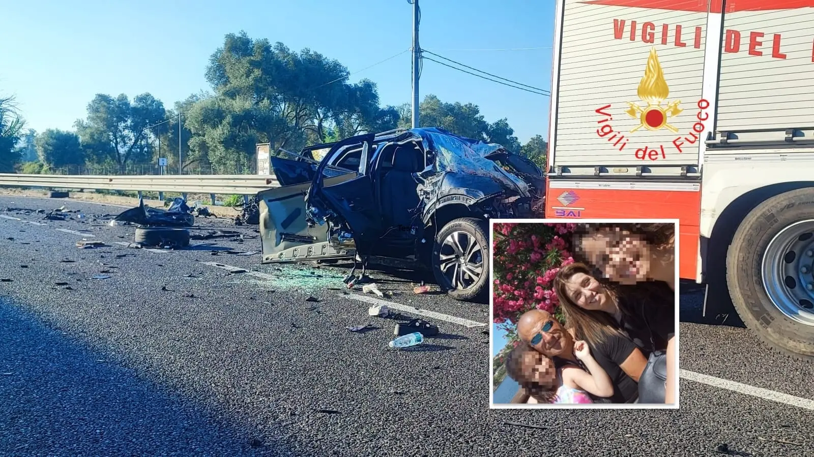Un’altra famiglia distrutta in Calabria, Gioiosa piange papà Vincenzo e le due figlie\u00A0morte nel tragico incidente di Rosarno\n
