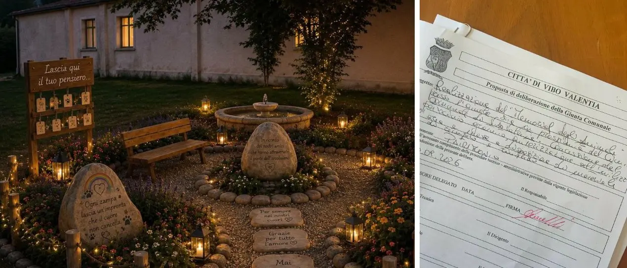 A Vibo nascerà il primo memoriale degli animali della provincia: un luogo dedicato al ricordo degli amici a quattro zampe\n