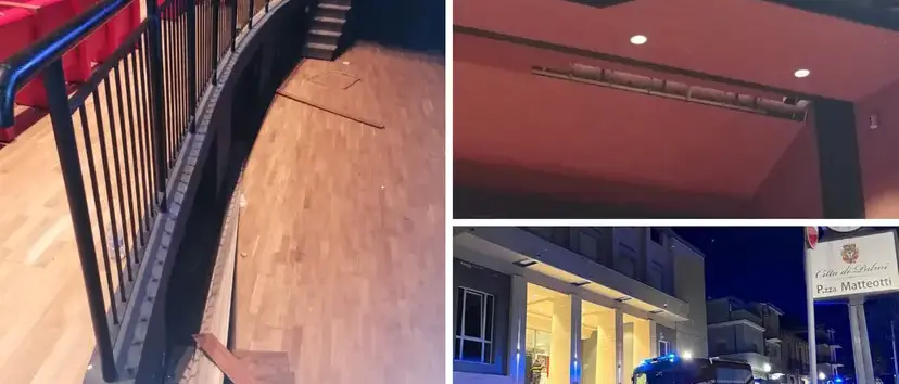 Due indagati a Palmi per il crollo di una parte del controsoffitto del teatro comunale\n