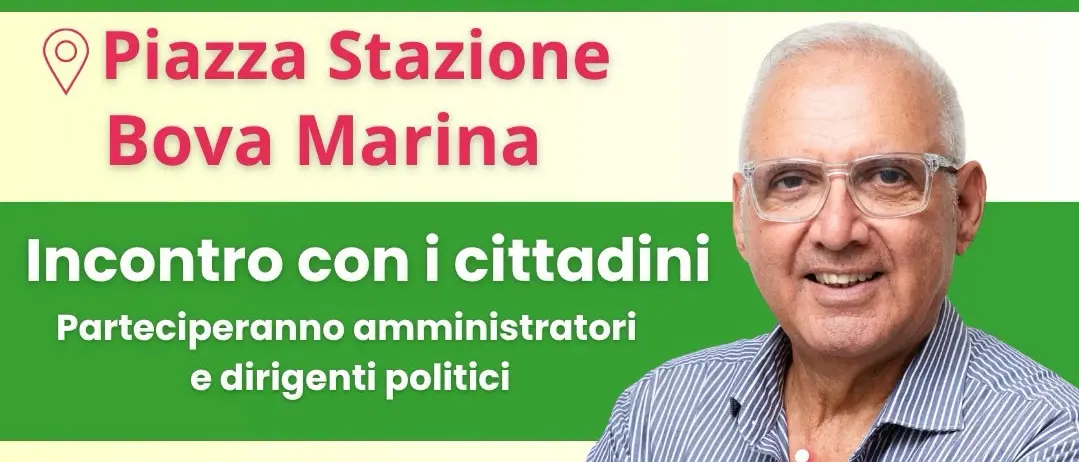 Suppletive, Frank Benedetto fa tappa a Bova Marina: domenica l’incontro con i cittadini\n