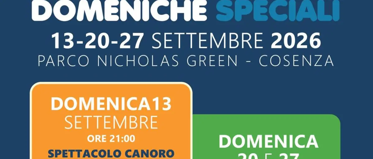 Cosenza, al Parco Nicholas Green tre “Domeniche Speciali” dedicate all’inclusione e alla socialità\n