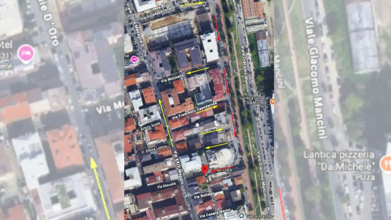 Cosenza, ecco come cambia la viabilità nella zona di via XXIV Maggio\n