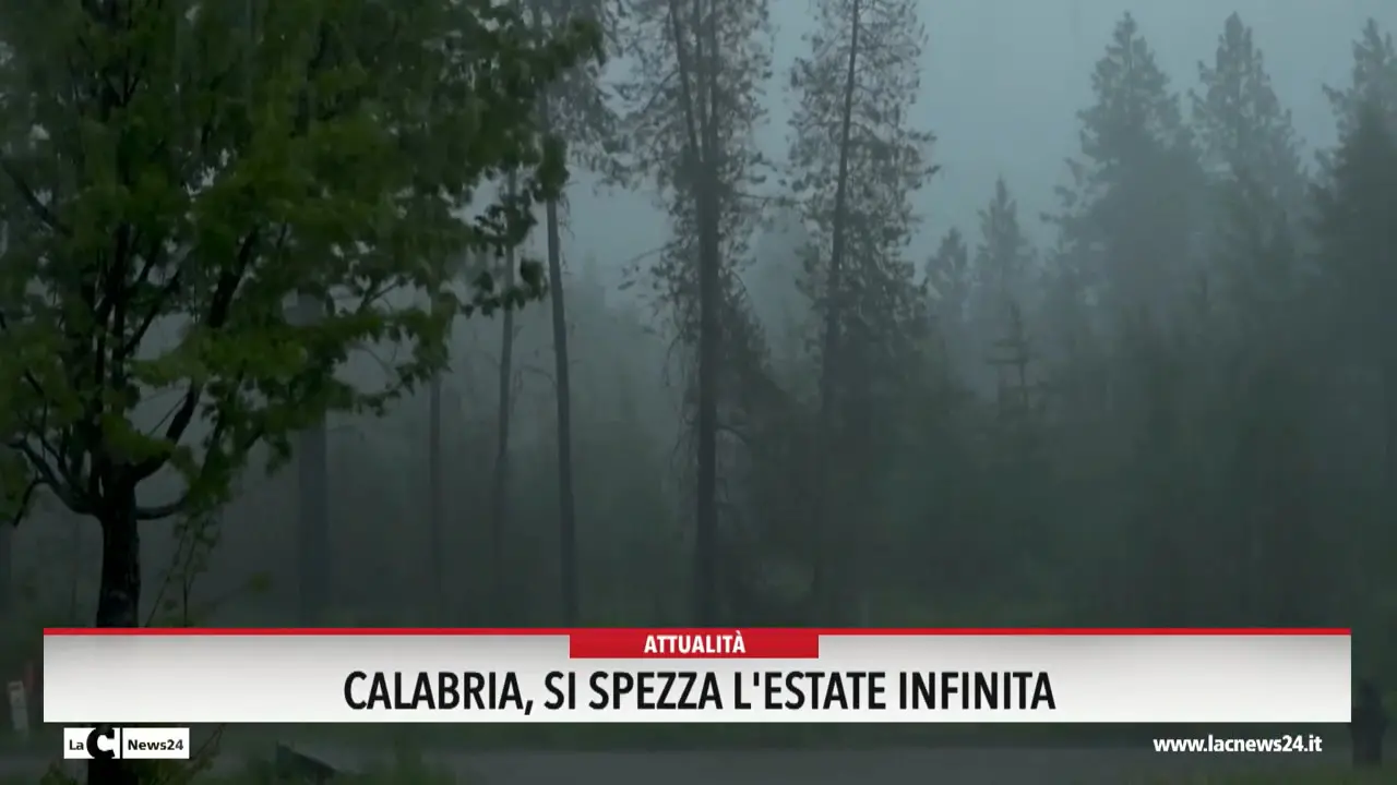 Calabria, si spezza l'estate infinita