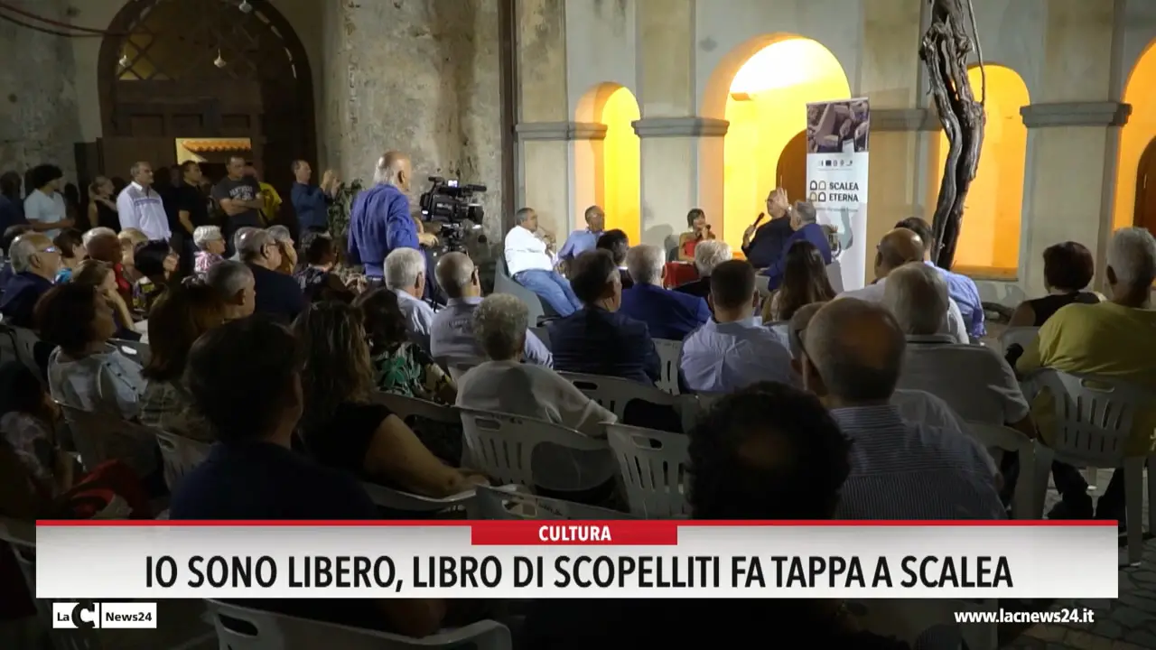 \"Io sono libero\", libro di Scopelliti fa tappa a Scalea