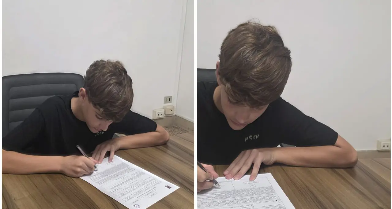 Da Soriano al Cosenza Calcio a soli 15 anni: Giuseppe Serravite supera il provino fatto con i Lupi e firma il contratto\n