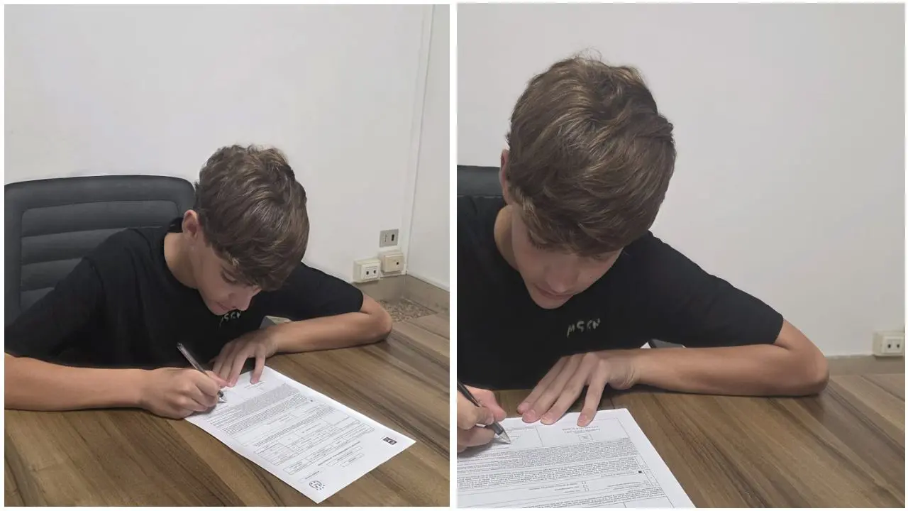 Da Soriano al Cosenza Calcio a soli 15 anni: Giuseppe Serravite supera il provino fatto con i Lupi e firma il contratto\n