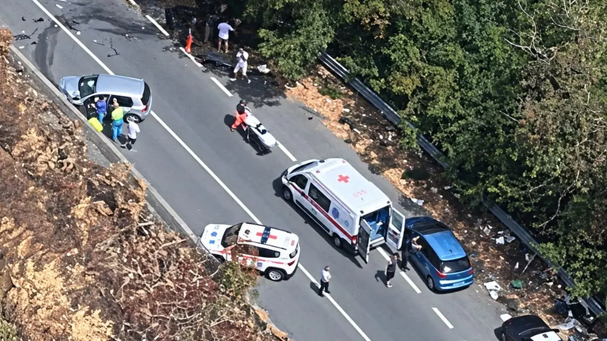 <p>La strada nei pressi di Guardia Piemontese dove avvenne l&rsquo;incidente mortale</p>\\n