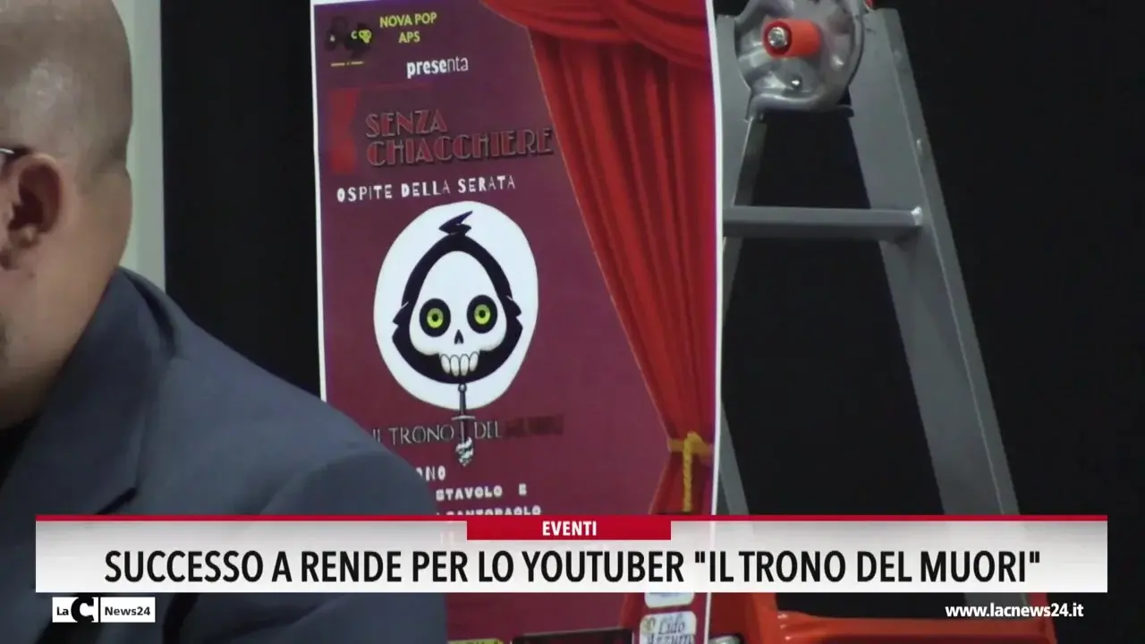 Successo a Rende per lo youtuber Il trono del muori