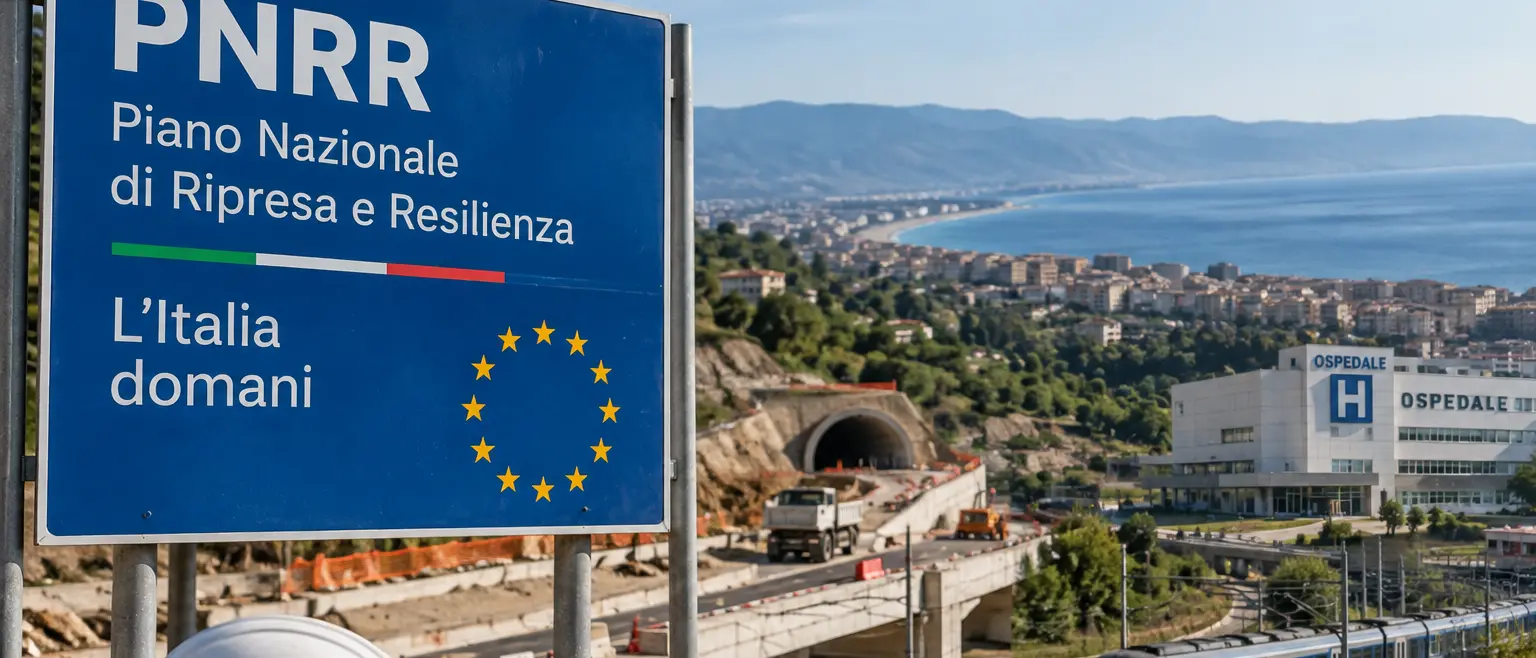 Pnrr, la Calabria chiude con il 15,6% dei progetti concluso: penultima in Italia, ora la sfida è non perdere risorse\n