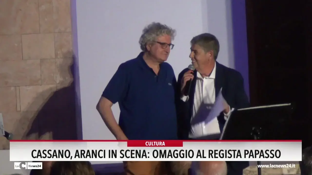 Cassano, Aranci in scena: omaggio al regista Papasso