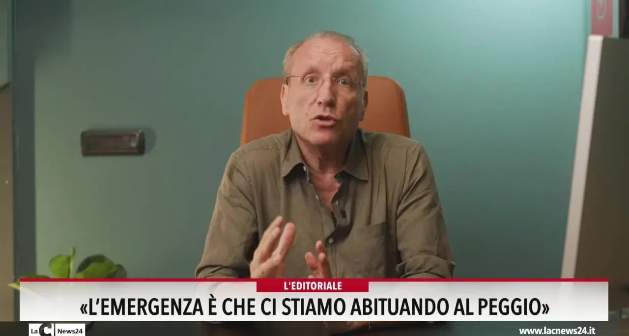 L'emergenza è che ci stiamo abituando al peggio