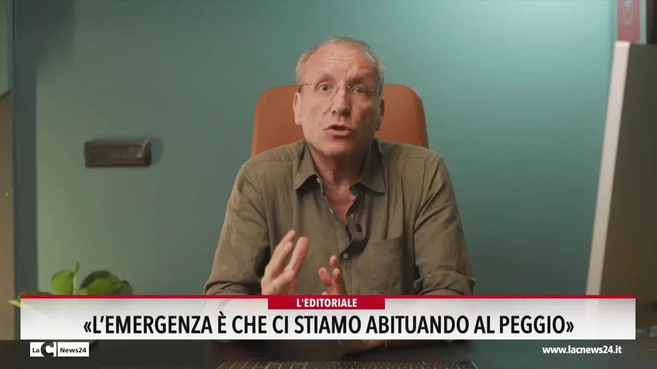 L'emergenza è che ci stiamo abituando al peggio