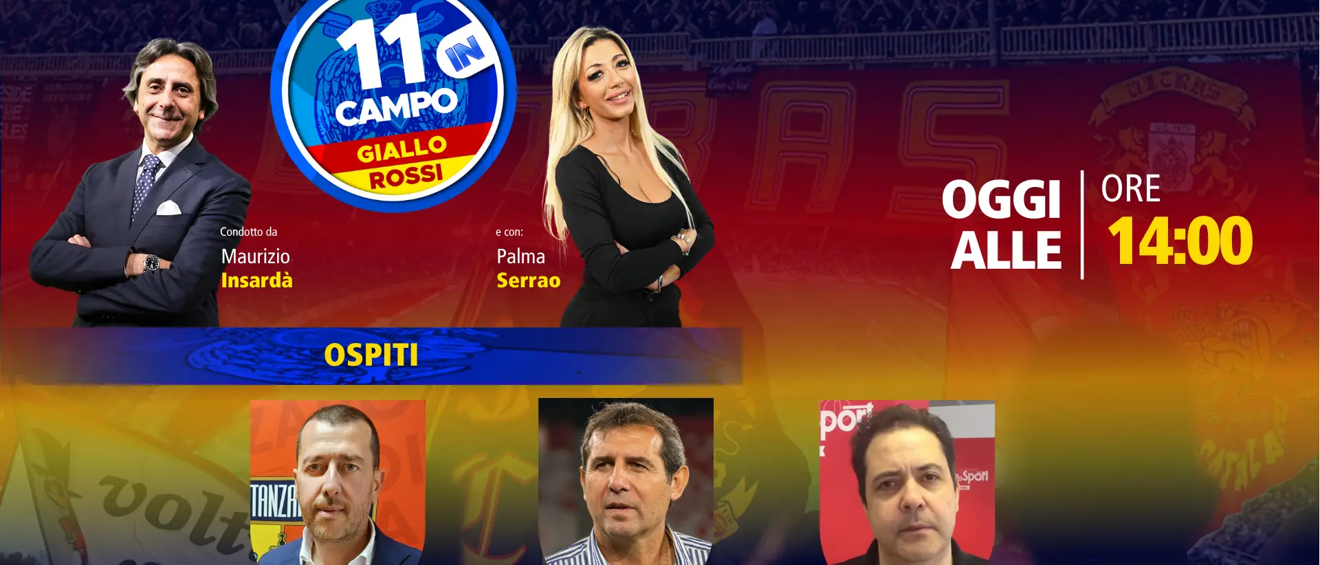 “11 in Campo GialloRossi”, il dg del Catanzaro Bignotti tra gli ospiti\u00A0della nuova puntata\n