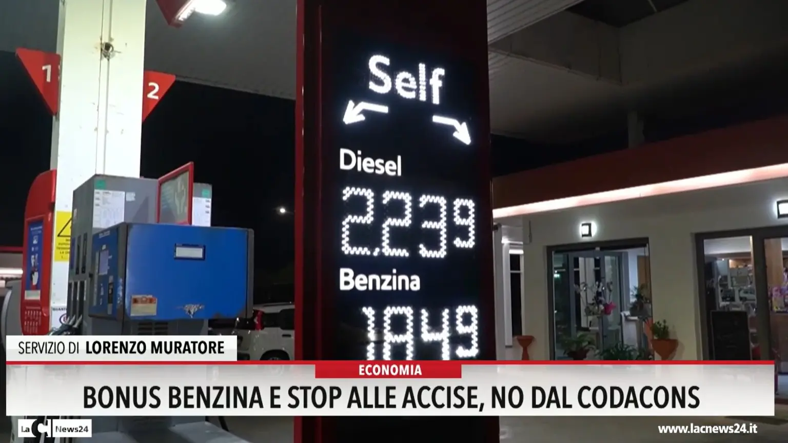 Bonus benzina e stop alle accise, No dal Codacons