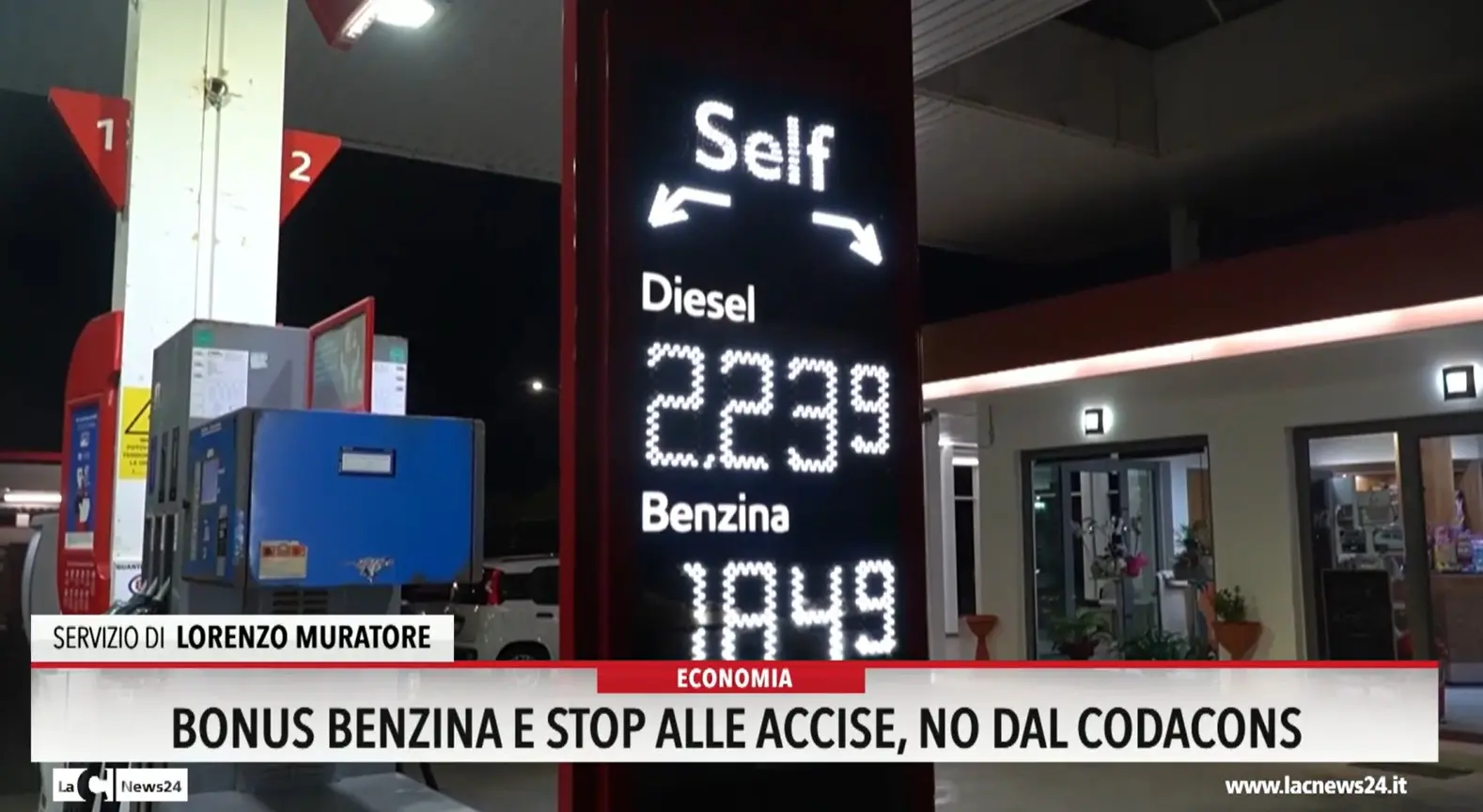 Bonus benzina e stop alle accise, No dal Codacons