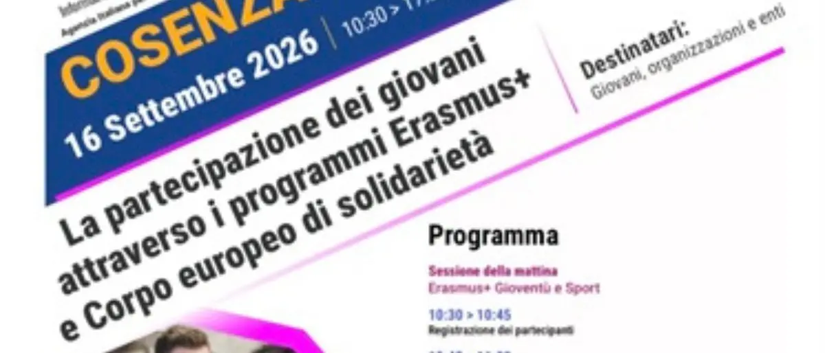 Cosenza, una “Palestra di Progettazione” per trasformare le idee giovanili in progetti europei\n
