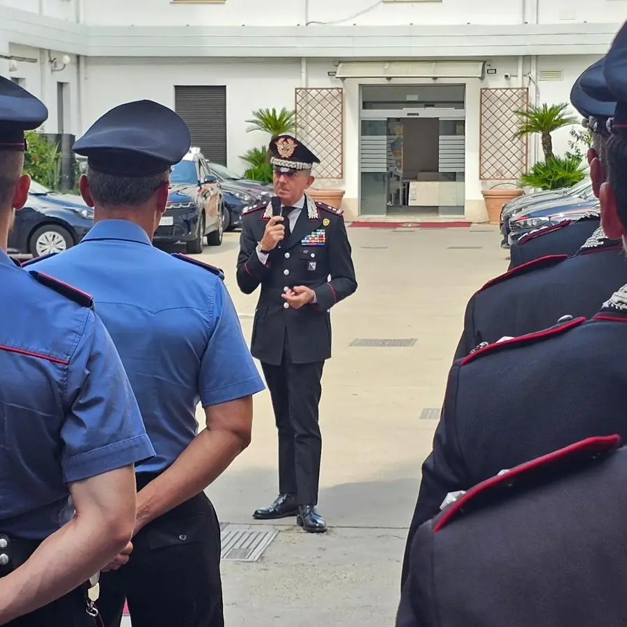 Reggio, il generale Sciuto in visita al comando provinciale dei Carabinieri\n