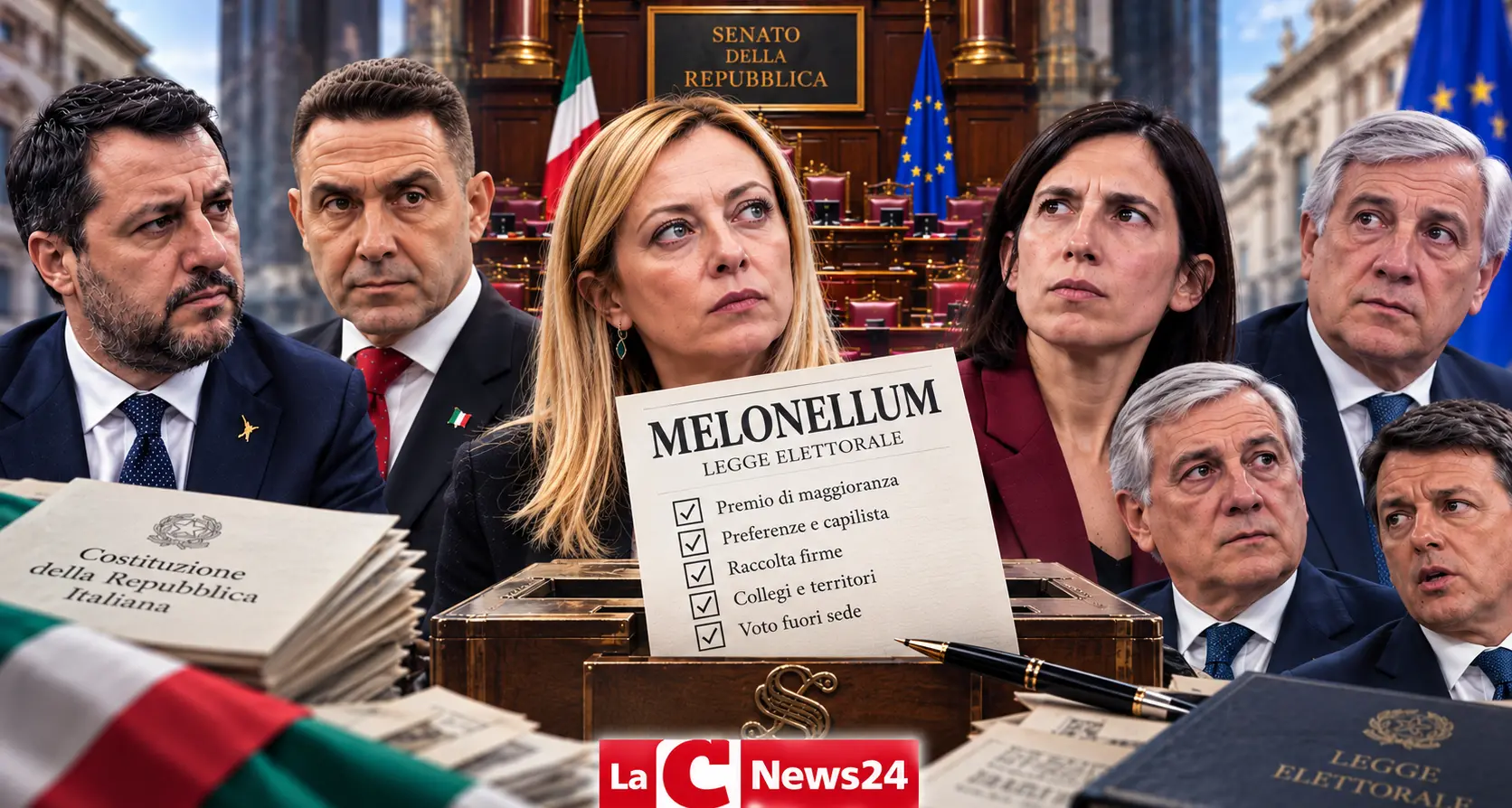 Melonellum, oggi il voto al Senato: la nuova legge ridisegna le alleanze, da Vannacci al campo largo\n