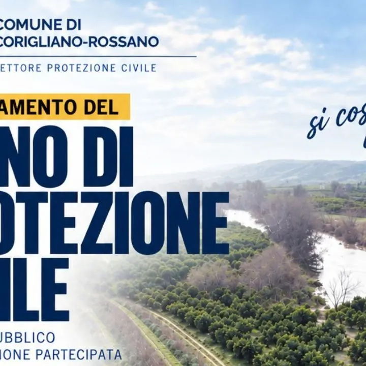 Protezione civile a Corigliano-Rossano, cittadini coinvolti nell’aggiornamento del Piano comunale di emergenza\n