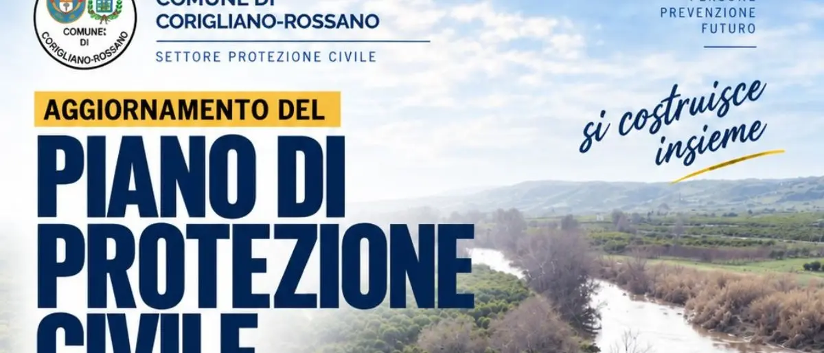 Protezione civile a Corigliano-Rossano, cittadini coinvolti nell’aggiornamento del Piano comunale di emergenza\n