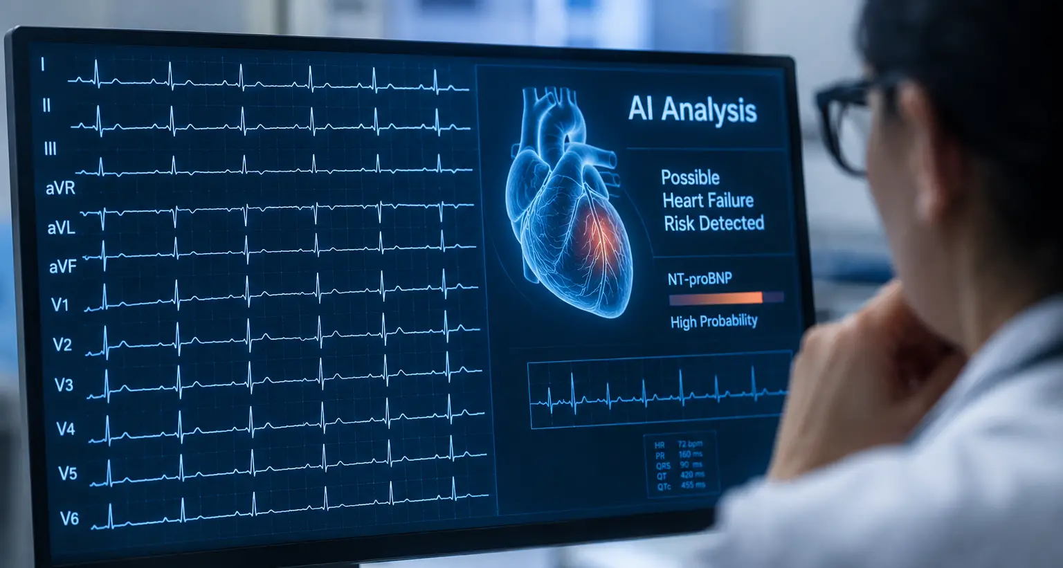 Cuore, l’intelligenza artificiale può scoprire lo scompenso dall’elettrocardiogramma: decisivo lo studio con l’Unical\n