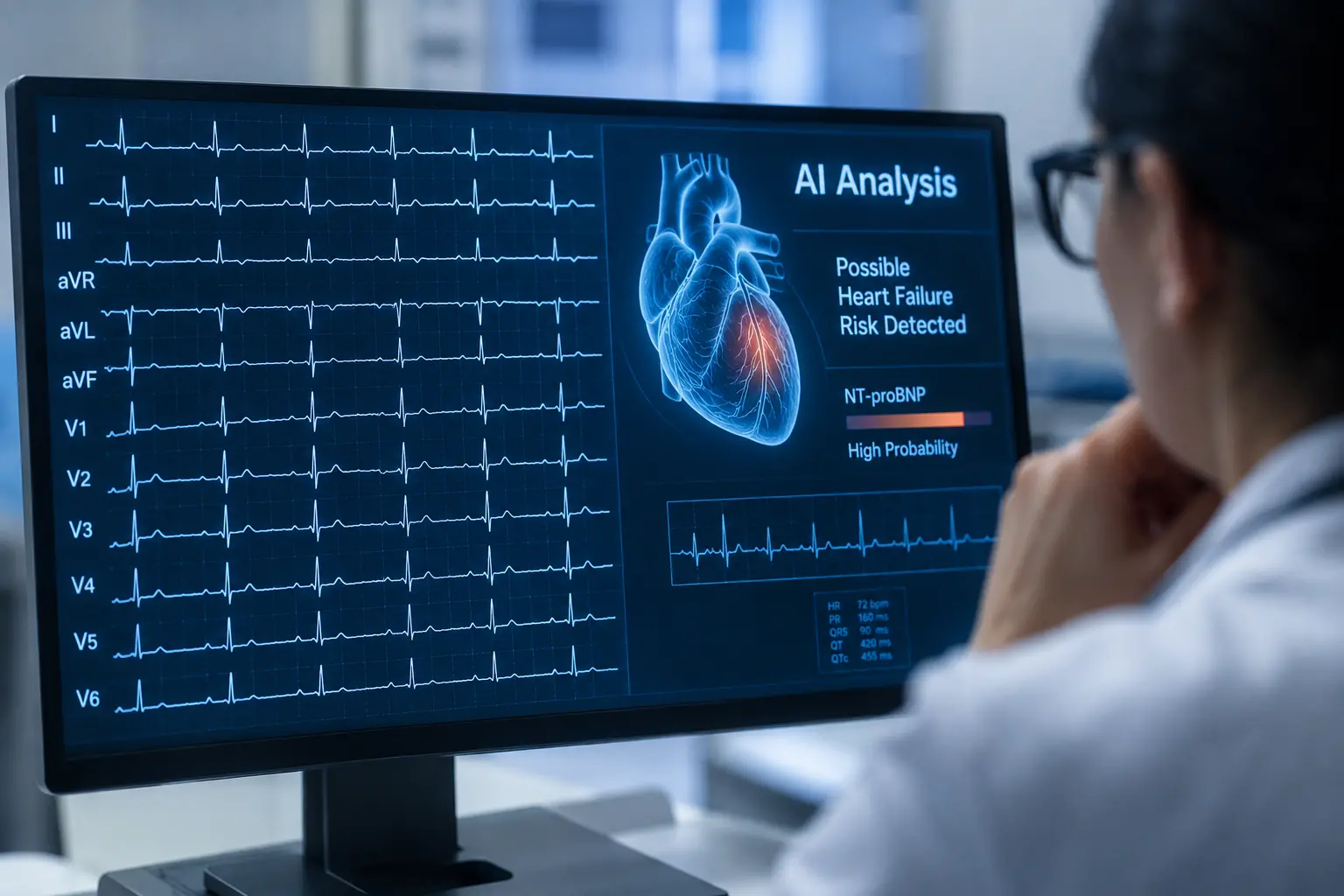 Cuore, l’intelligenza artificiale può scoprire lo scompenso dall’elettrocardiogramma: decisivo lo studio con l’Unical\n