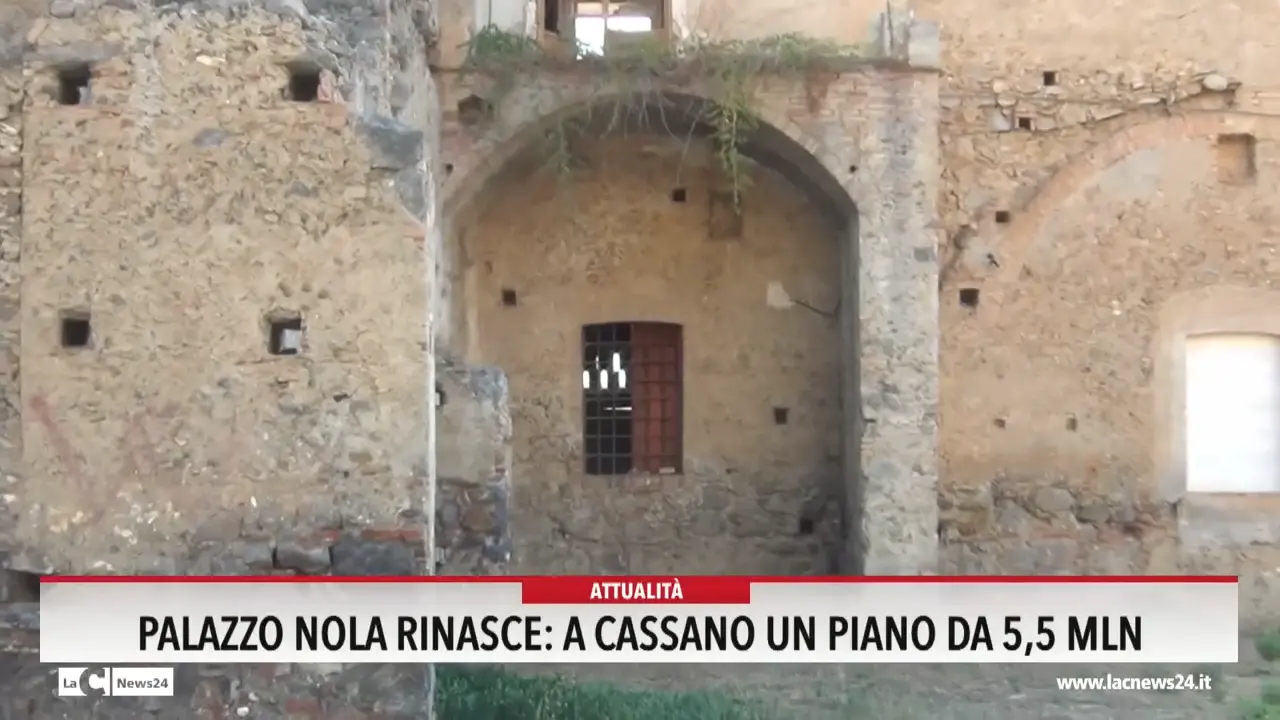 Palazzo Nola rinasce: a Cassano un piano da 5,5 mln