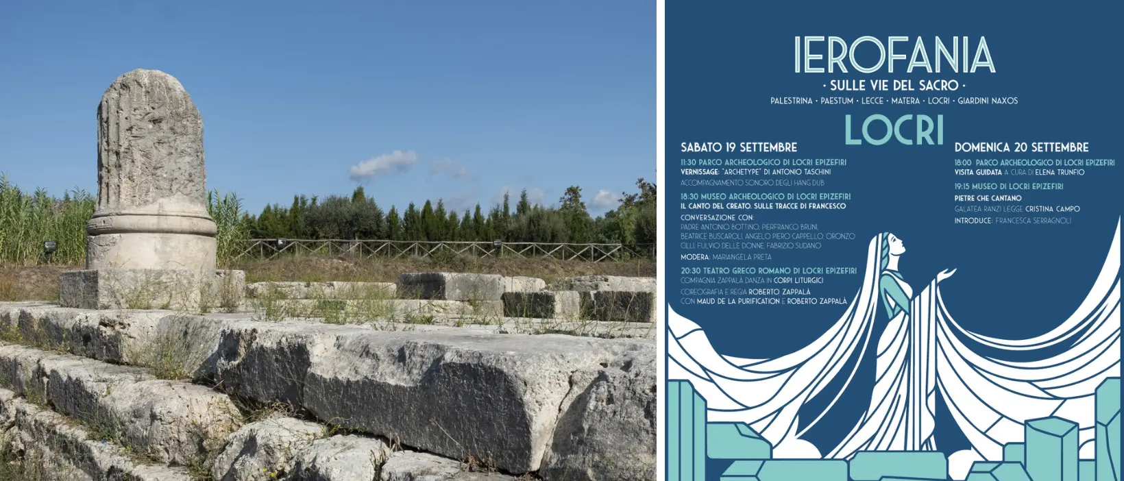 Al Museo e Parco archeologico di Locri la due giorni di incontri e spettacoli “Ierofania - Sulle vie del Sacro”\n