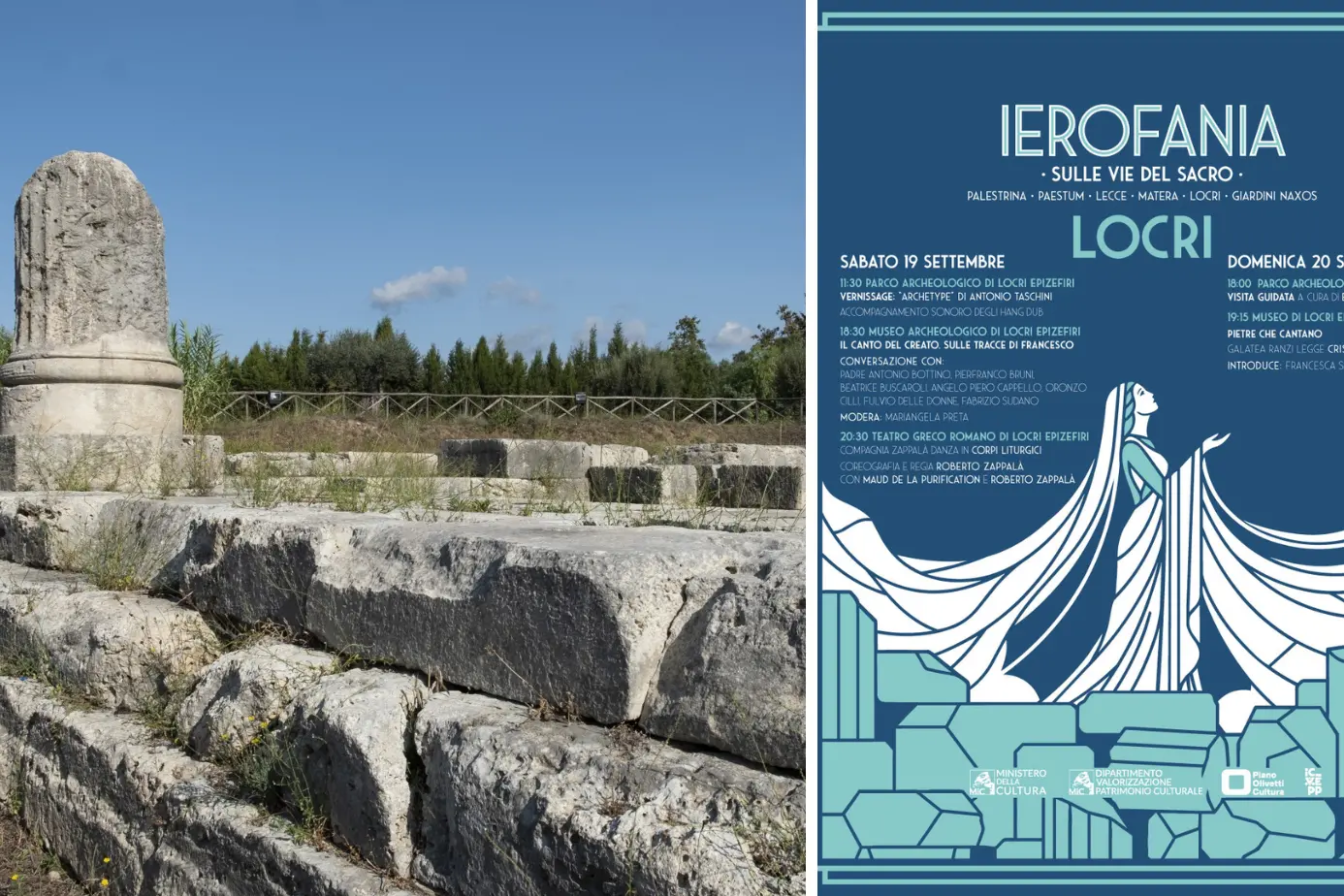 Al Museo e Parco archeologico di Locri la due giorni di incontri e spettacoli “Ierofania - Sulle vie del Sacro”\n