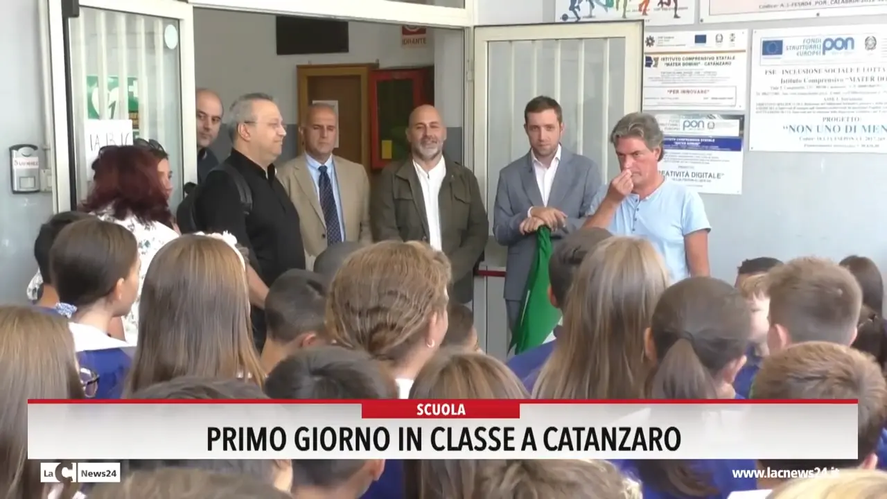 Primo giorno in classe a Catanzaro