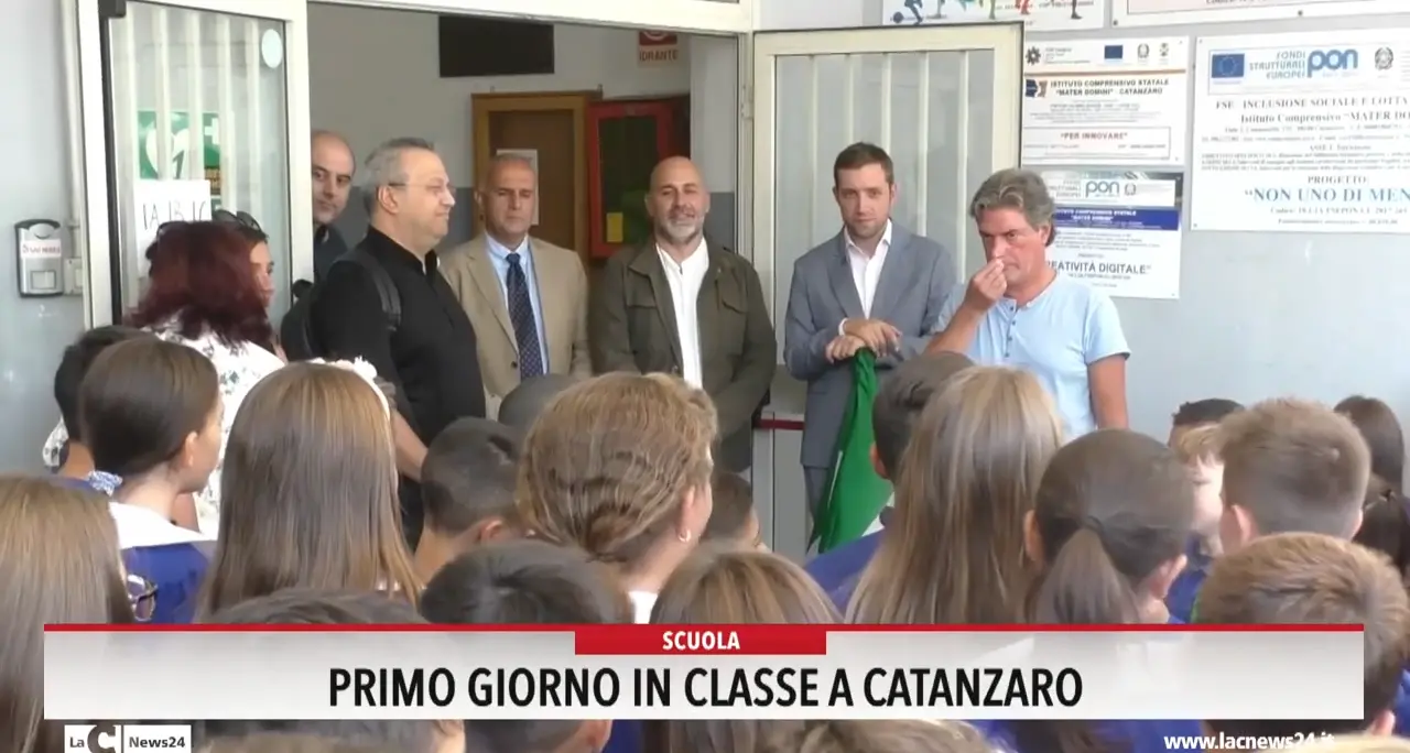 Primo giorno in classe a Catanzaro