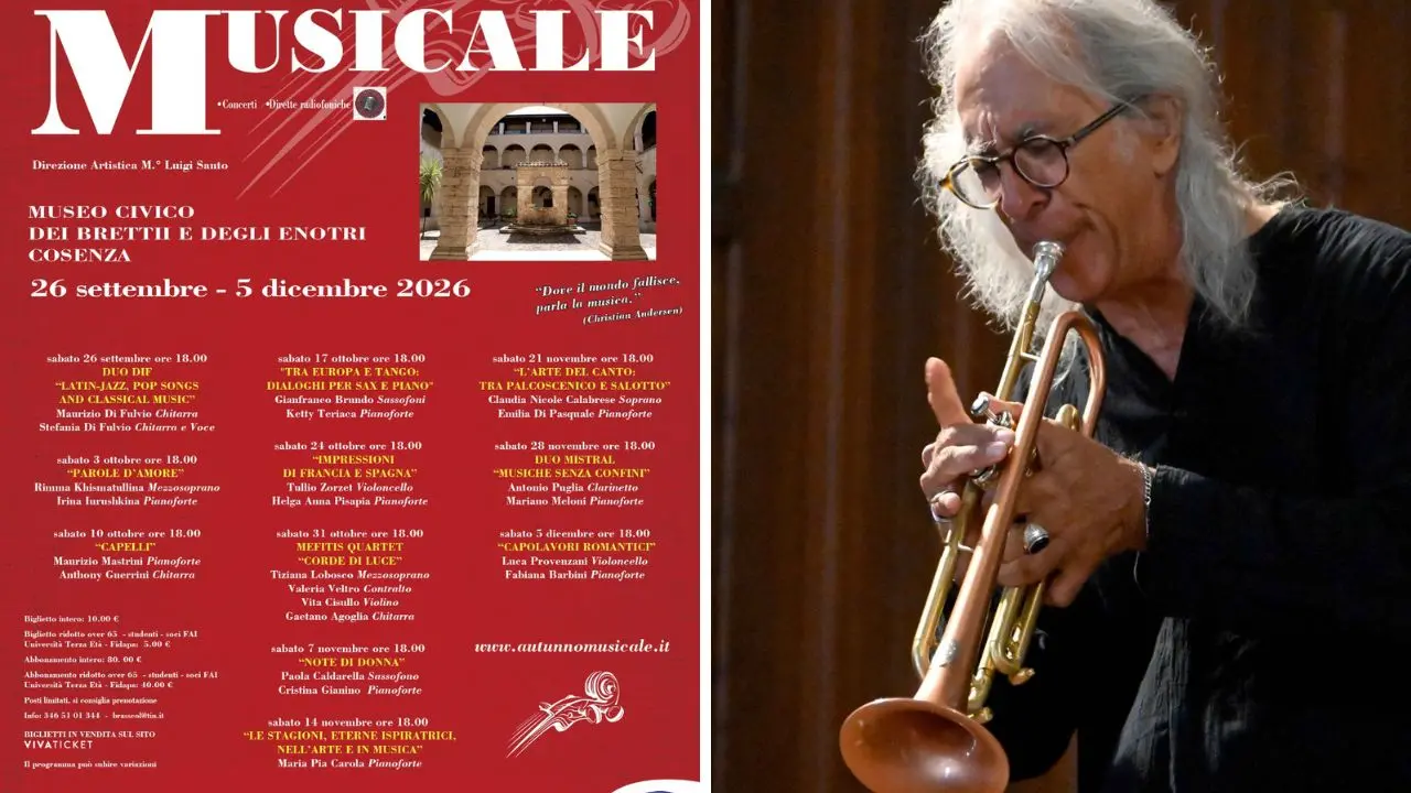 Cosenza, torna l’appuntamento con l’autunno musicale diretto dal maestro Luigi Santo\n