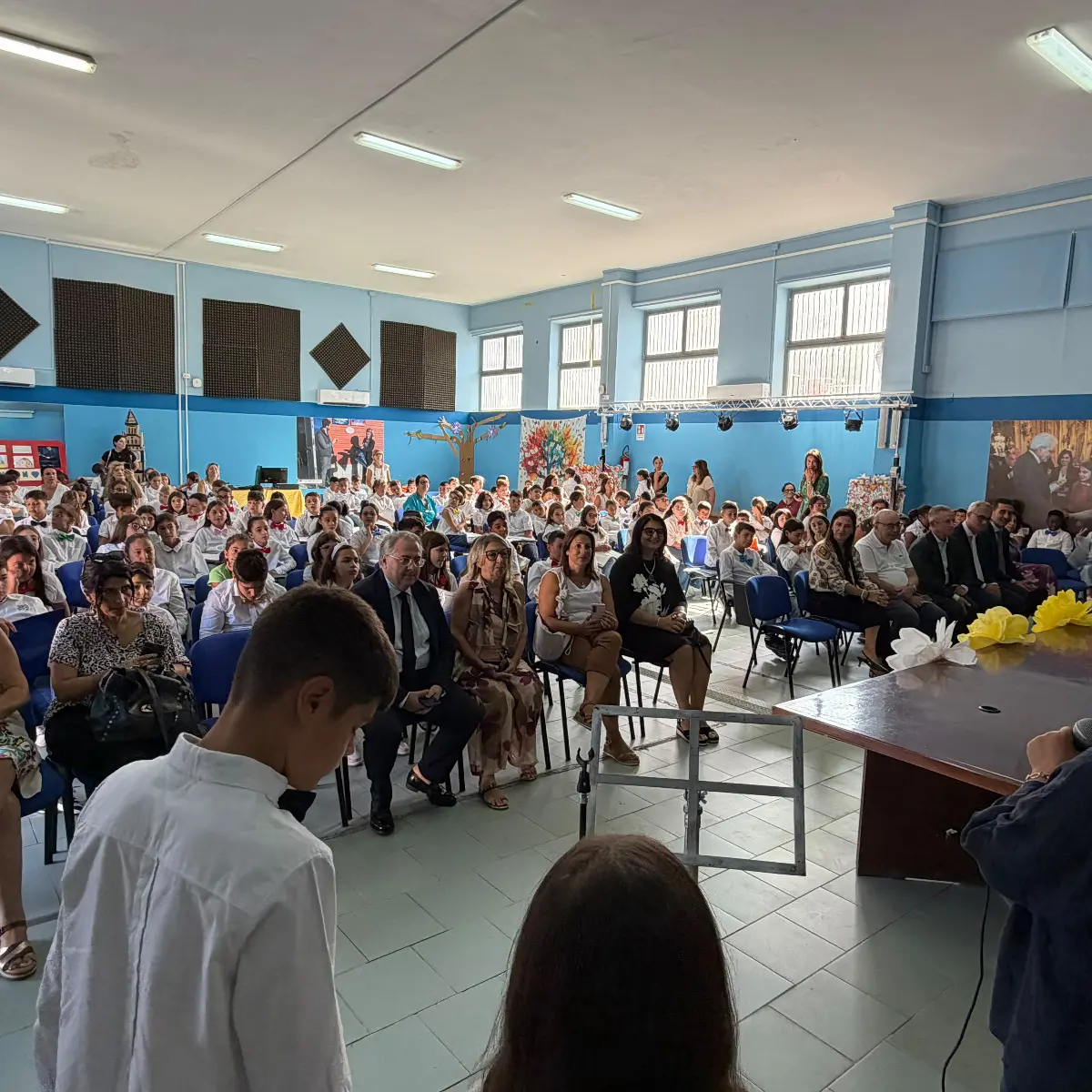 Palmi, il\u00A0sindaco Calabria con l’assessore Ciappina e l’assessore regionale Micheli in visita agli istituti cittadini\n
