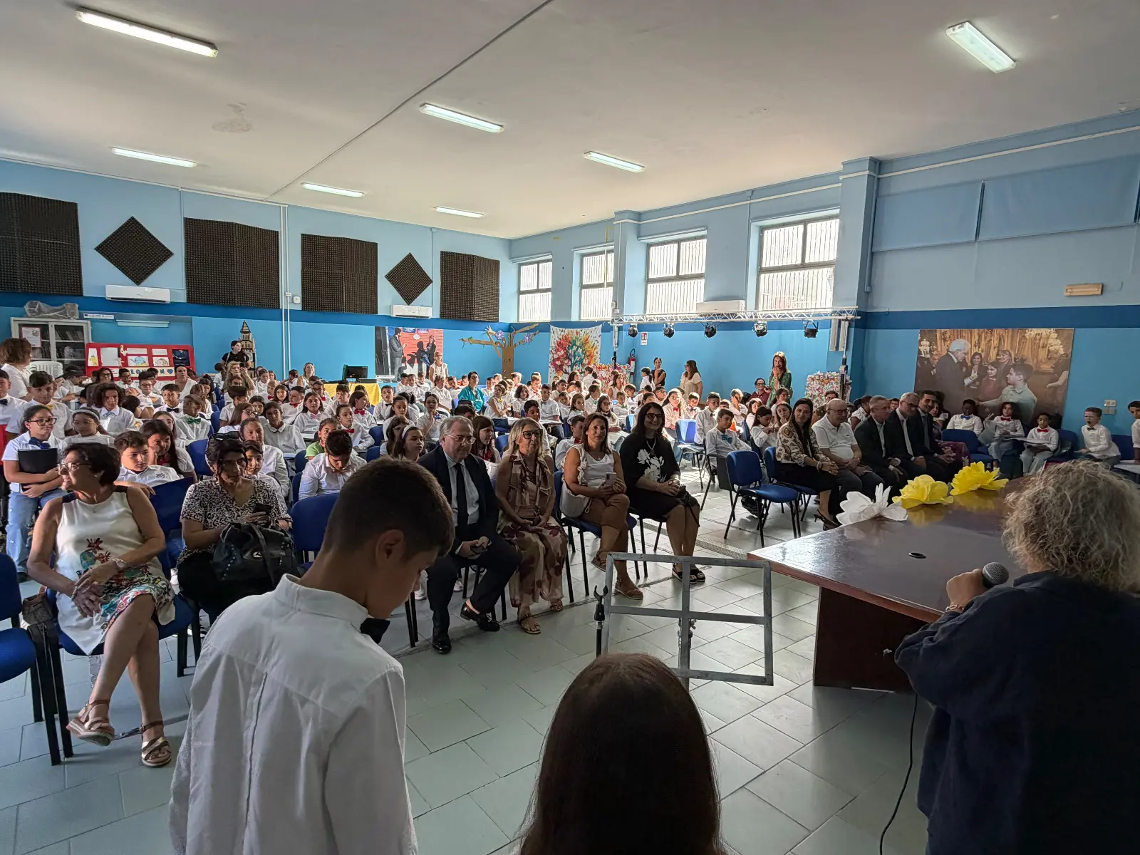 Palmi, il\u00A0sindaco Calabria con l’assessore Ciappina e l’assessore regionale Micheli in visita agli istituti cittadini\n