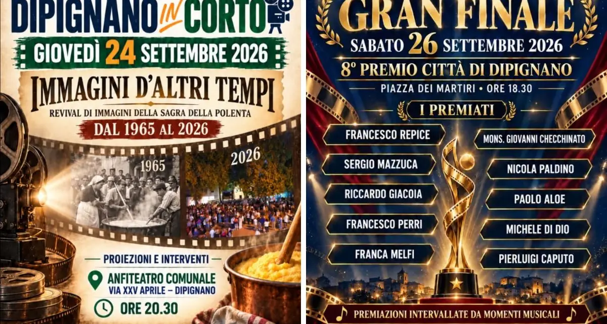 Dipignano celebra i piccoli borghi con cortometraggi, memoria e Premio Città\n