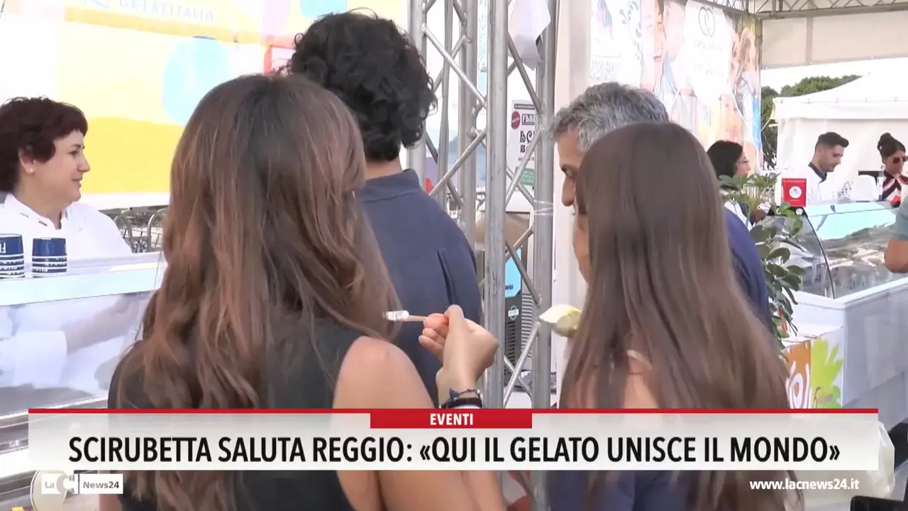 Scirubetta saluta Reggio: «Qui il gelato unisce il mondo»