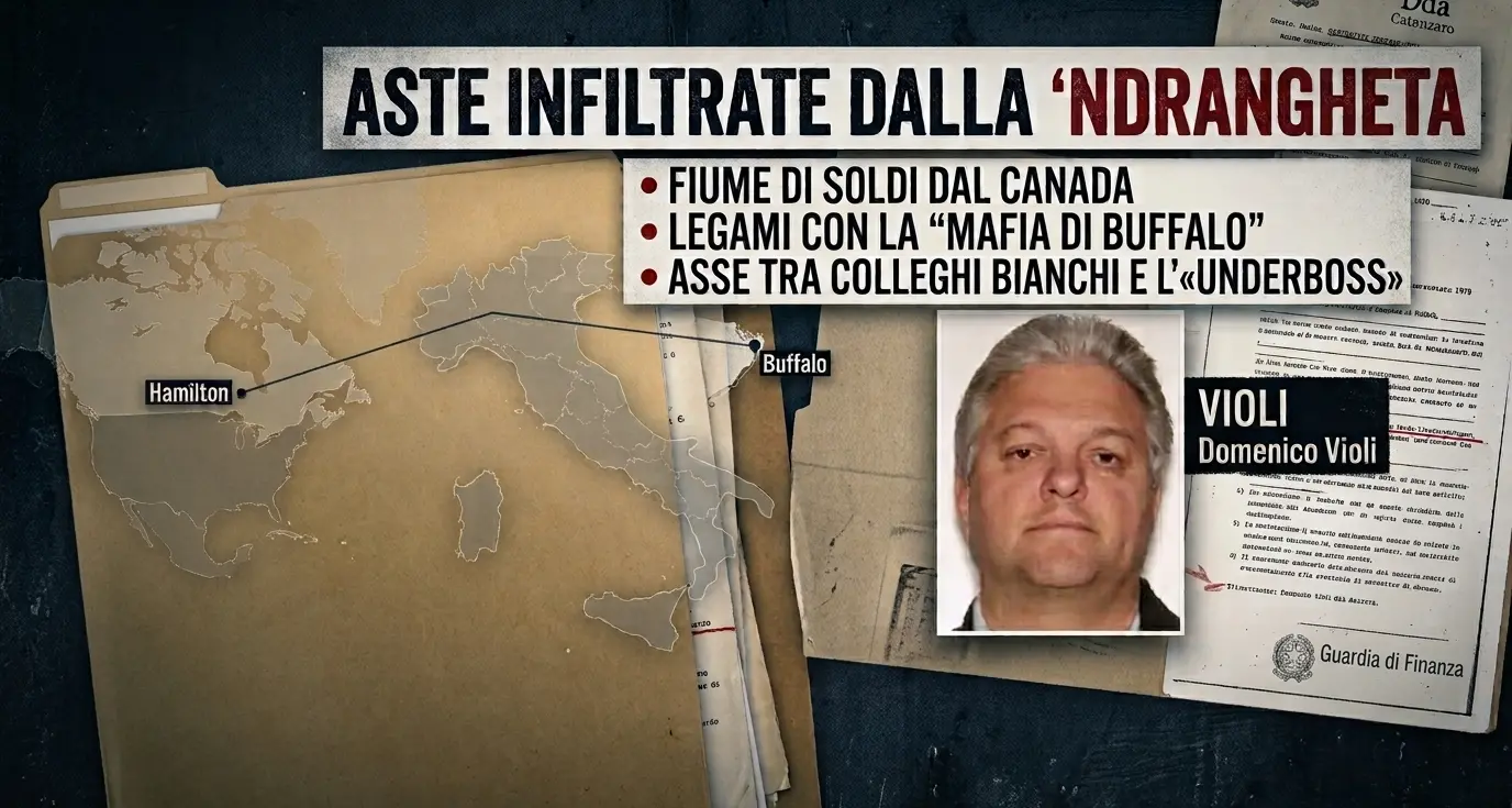 Aste infiltrate dalla ’ndrangheta, il fiume di soldi dal Canada e il filo che porta alla “mafia di Buffalo” nelle carte della Dda\n