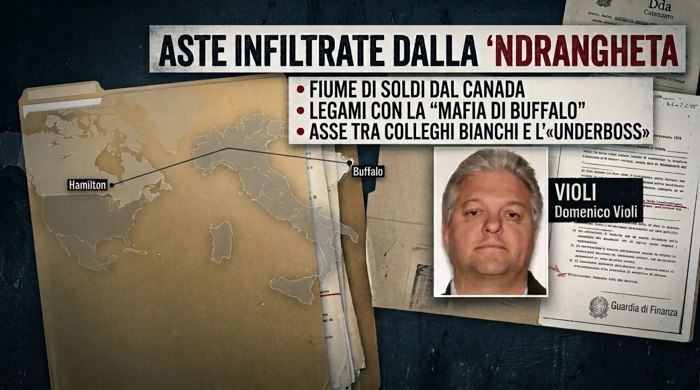 Aste infiltrate dalla ’ndrangheta, il fiume di soldi dal Canada e il filo che porta alla “mafia di Buffalo” nelle carte della Dda\n