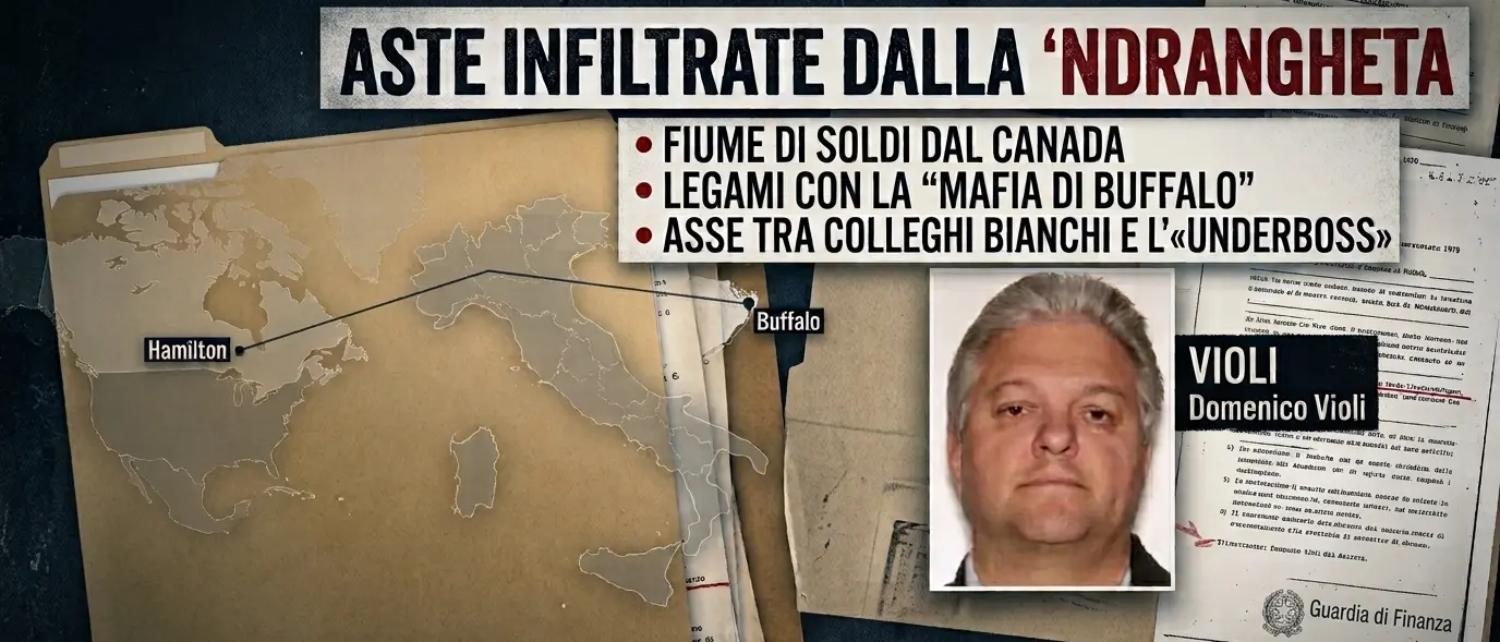 Aste infiltrate dalla ’ndrangheta, il fiume di soldi dal Canada e il filo che porta alla “mafia di Buffalo” nelle carte della Dda\n
