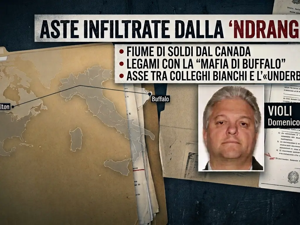Aste infiltrate dalla ’ndrangheta, il fiume di soldi dal Canada e il filo che porta alla “mafia di Buffalo” nelle carte della Dda