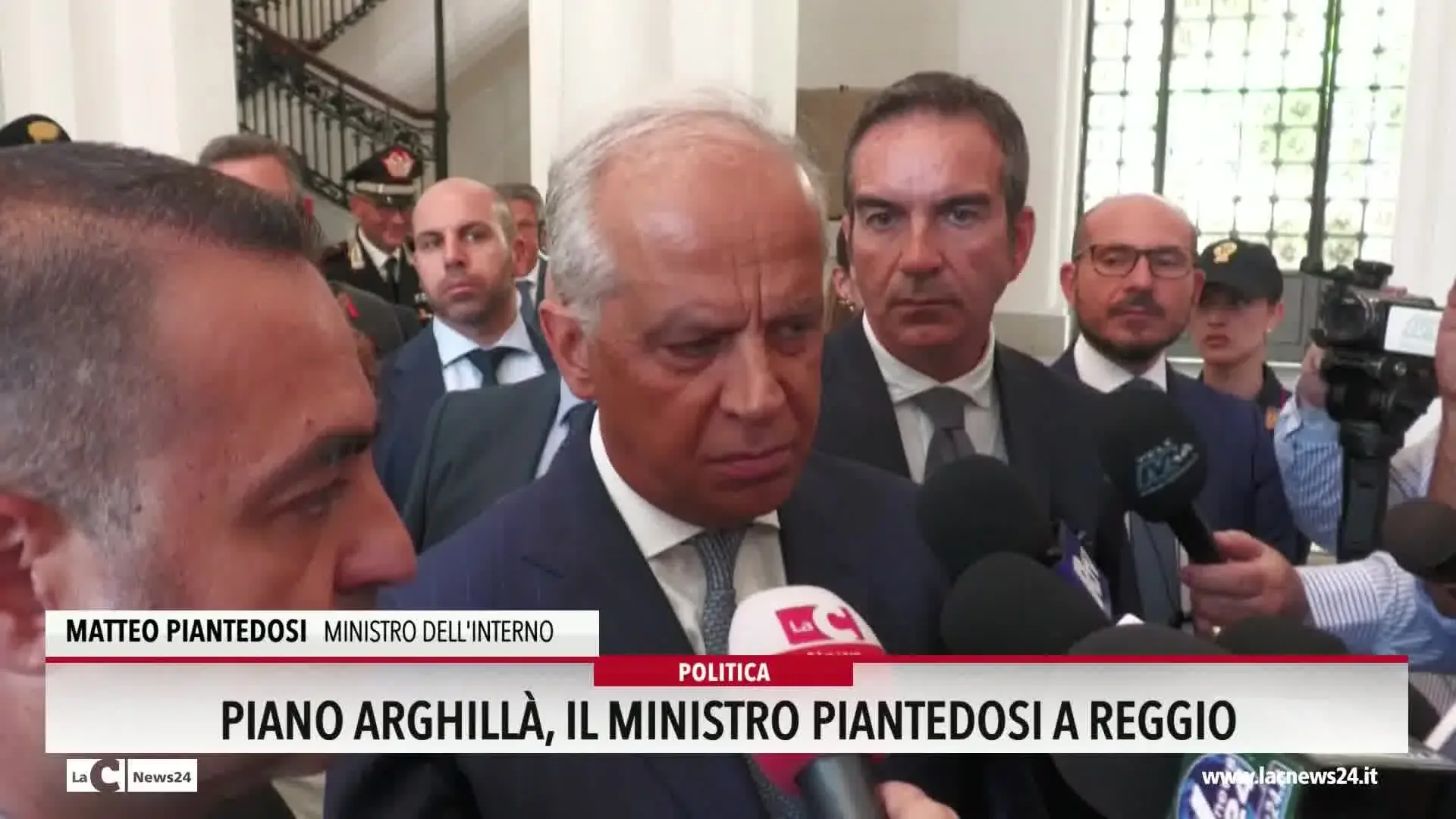 Piano Arghilla, il Ministro Piantedosi a Reggio