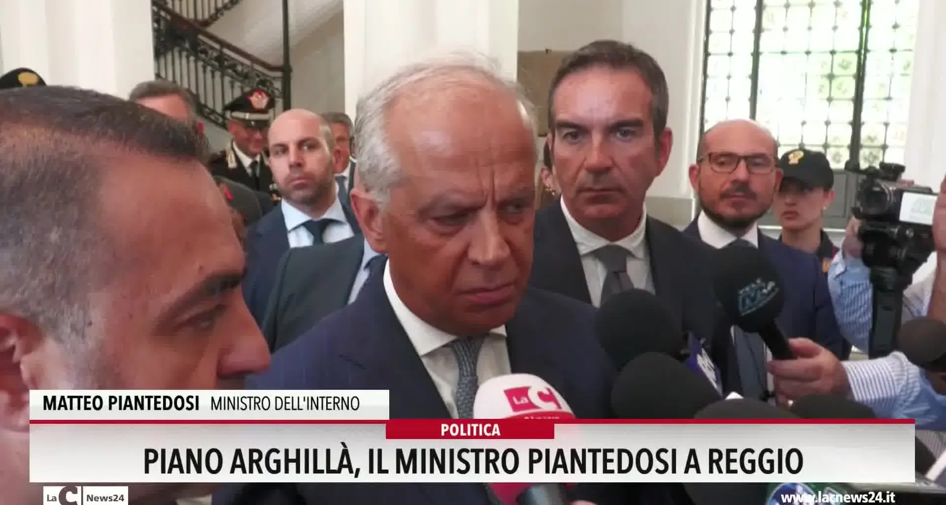 Piano Arghilla, il Ministro Piantedosi a Reggio