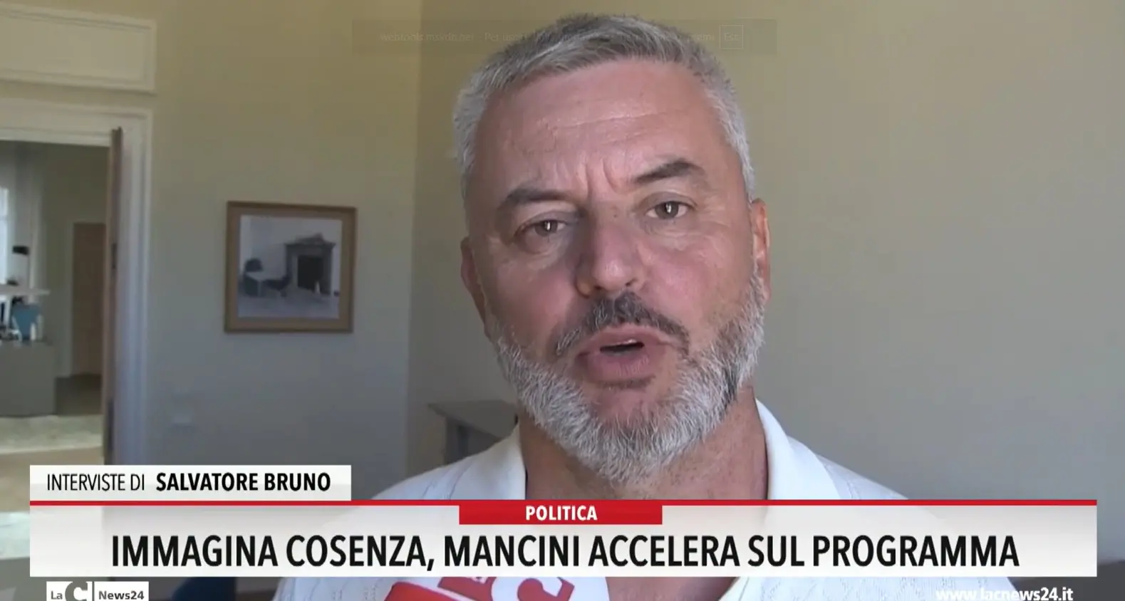 Immagina Cosenza, Mancini accelera sul programma