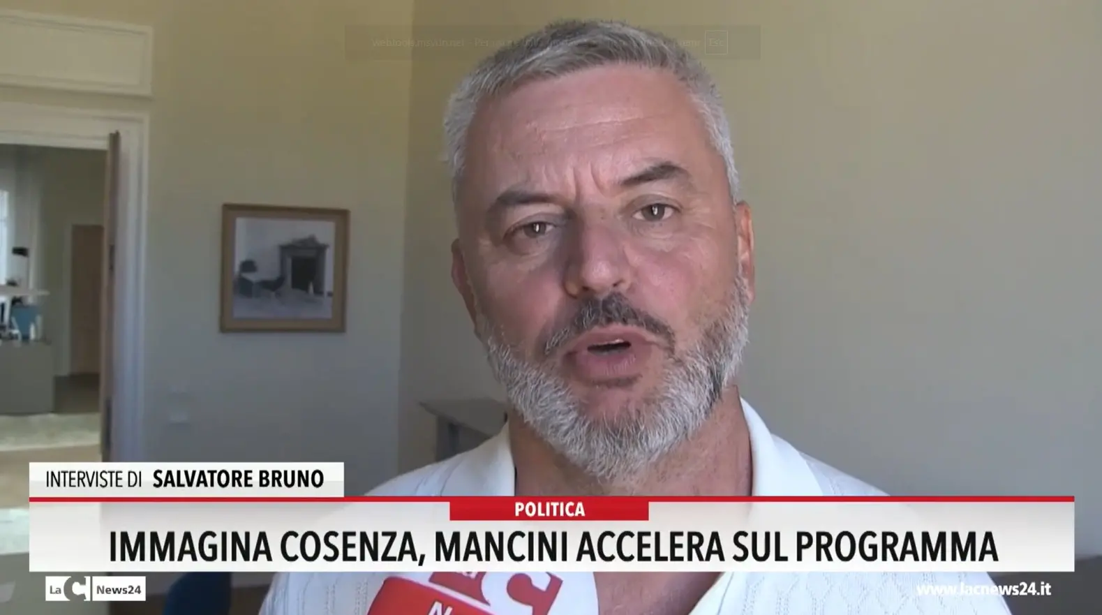 Immagina Cosenza, Mancini accelera sul programma